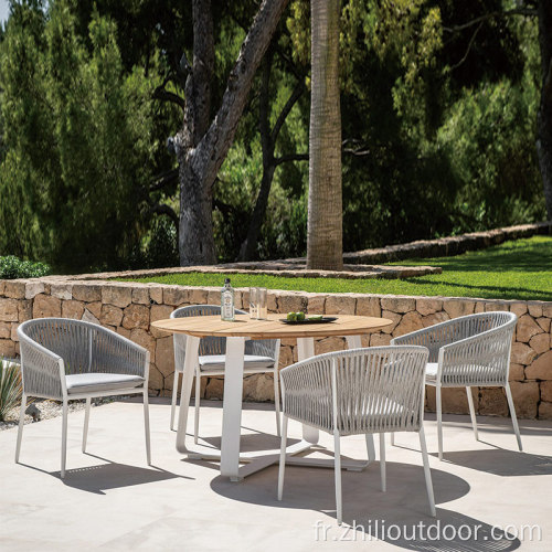 Chaise de salle à manger extérieure de meubles de patio moderne